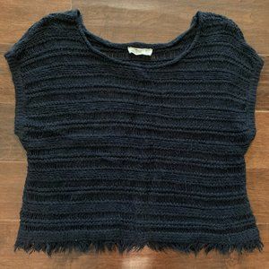 Hollister Women's Short Sleeve Black Sweater Size Medium/Large